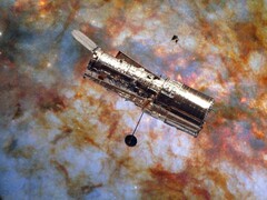 Obraz Hubble'a nałożony na obraz Messiera 82 (Źródło obrazu: ESA/Hubble, NASA i W. D. Vacca; edytowane)