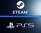 Pokazano baner z logo Steam i PS5 (źródło obrazu: Steam, Sony PlayStation z poprawkami)