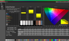 ColorChecker przed kalibracją (vs. P3)