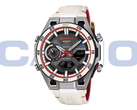 Nowy Casio Edifice ECB-2300HR-1A (na zdjęciu) posiada podobną do tachometru subtarczę na godzinie 9. (Źródło zdjęcia: Casioblog)