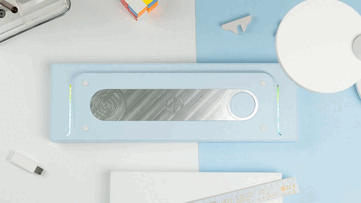 Bezprzewodowa klawiatura mechaniczna ND104 w kolorze niebieskim (źródło obrazu: Chilkey)