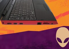 Laptop Alienware uzyskał ocenę 84%. (Źródło obrazu: Notebookcheck/Alienware - przyp. red.)