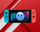 Oryginalna konsola Switch pokazana ze smutną miną