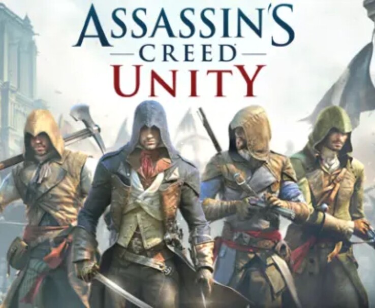 Oficjalna grafika z gry Assassin's Creed Unity przedstawiająca Arno Doriana wraz z innymi asasynami.
