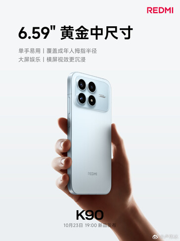 Redmi K90 ma mniejszy wyświetlacz niż K80. (Źródło zdjęcia: Redmi)