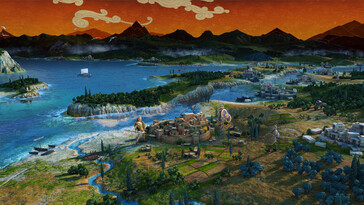 Zdjęcie przedstawiające kilka miast z gry „A Total War Saga: Troy”.