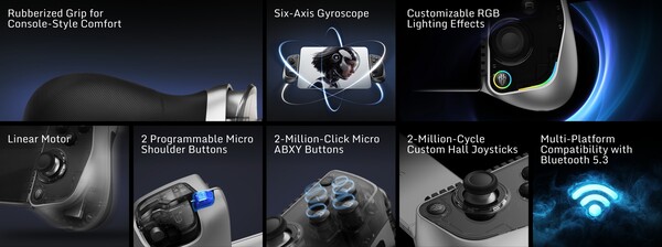 Kluczowe cechy RedMagic Shadow Blade Gamepad 3. (Źródło obrazu: RedMagic)