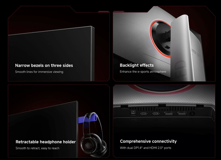 Nowy Mini LED Gaming Monitor G Pro 27Qi posiada również przeprojektowaną podstawkę. (Źródło zdjęcia: Xiaomi)