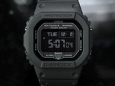 Zbliżenie wyświetlacza Casio G-Shock GW-BX5600-1A1, przedstawionego na ciemnym tle.