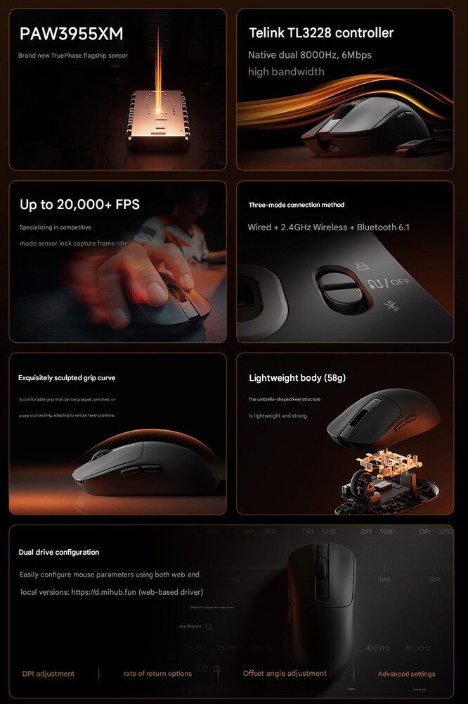 Najważniejsze cechy Xiaomi Gaming Mouse 2 (tłumaczenie maszynowe)