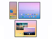 Galaxy Z TriFold będzie składany inaczej niż istniejące Huawei Mate XT. (Źródło obrazu: via @TechHighest)