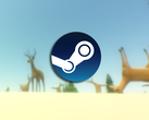 Zrzut ekranu z gry z nałożonym logo Steam.