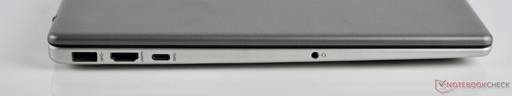 Po lewej: USB-A (5 GBit/s), HDMI 1.4b, USB-C (5 GBit/s), port słuchawkowy