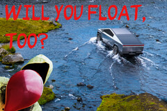 Cybertruck Tesli może rzeczywiście unosić się w trybie Wade. (Źródło zdjęcia: Unsplash/Tesla - edytowane)