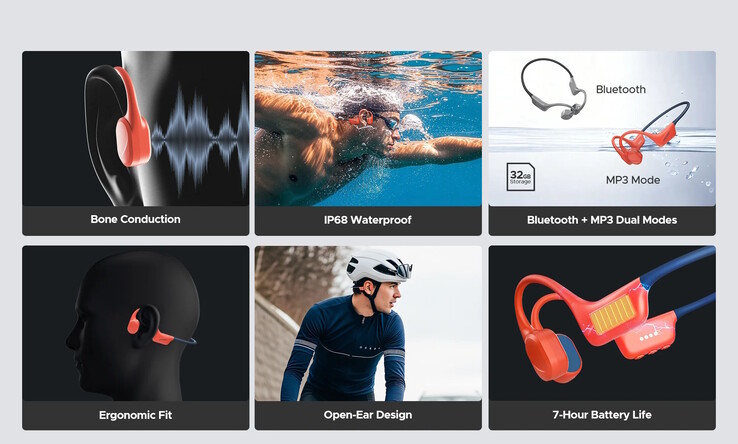 Słuchawki te mogą odtwarzać lokalnie zapisaną muzykę (źródło obrazu: Doogee)