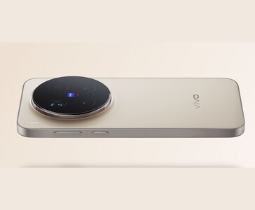 Widok z tyłu Vivo X300 podkreślający okrągły moduł potrójnego aparatu Zeiss (źródło zdjęcia: Vivo)