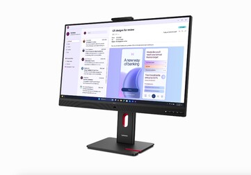 Widok z przodu nowego monitora Lenovo ThinkVision T32UD.
