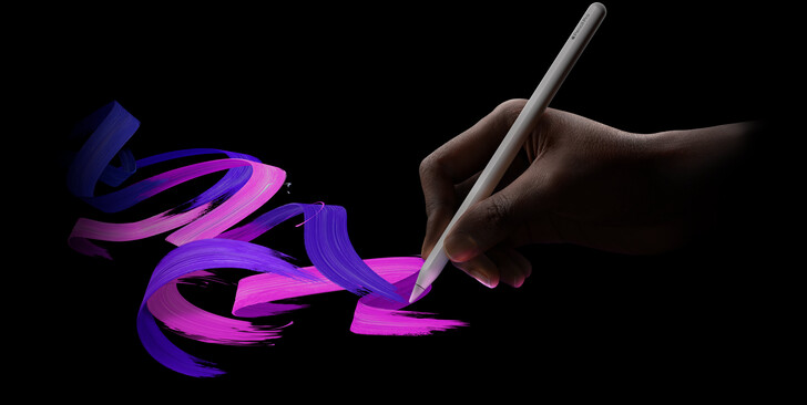 Th Pencil Pro mocuje się magnetycznie do iPada w celu sparowania i bezprzewodowego ładowania (źródło obrazu: Apple)