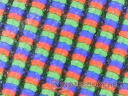 Subpiksele RGB z matową powłoką są nieco ziarniste