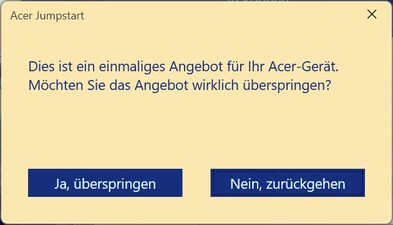 Jest pan pewien, że nie chce? 