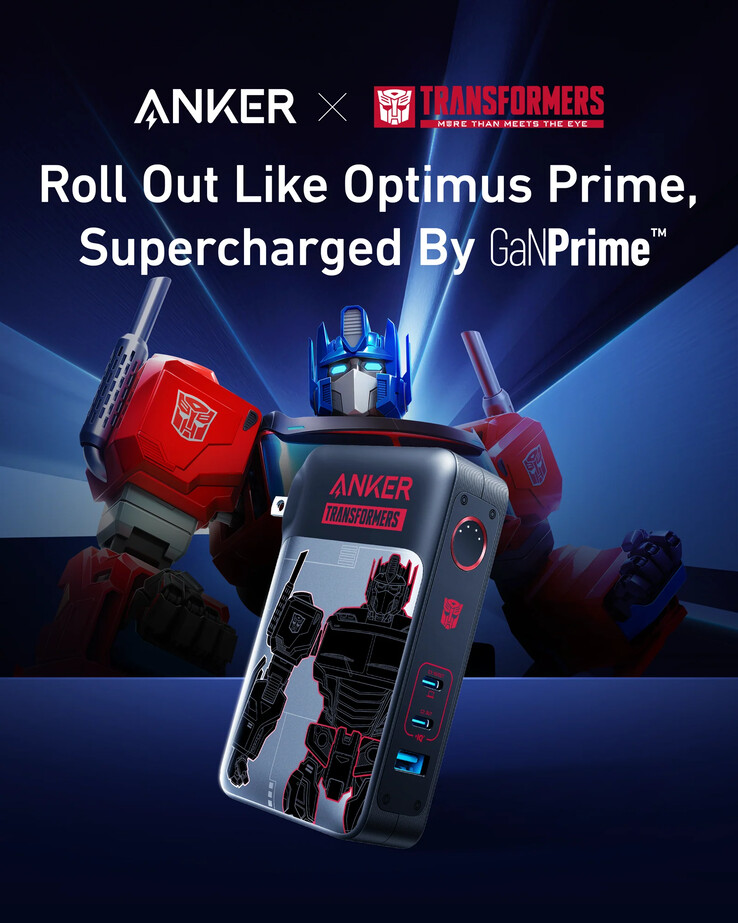 Power Bank Anker x Transformers Special Edition 733 (GaNPrime PowerCore 65W) (źródło obrazu: Anker)