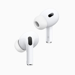 Słuchawki Apple AirPods Pro (2. generacji) są wyposażone w układ H2, ulepszony ANC, lepszą jakość dźwięku i lepszą żywotność baterii w porównaniu do AirPods Pro 1. generacji. (Źródło: Apple)