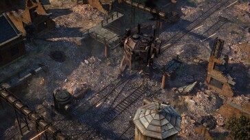 Ilustracja przedstawiająca mecha w grze „Iron Harvest”.