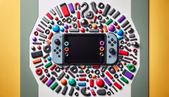 Wygląda na to, że Nintendo Switch 2 będzie w dużej mierze polegać na magnesach do mocowania kontrolerów Joy-Con. (Źródło obrazu: obraz wygenerowany przez DALLE3)