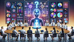 Spotkanie badawcze AI (wygenerowane przy użyciu DALL-E 3)