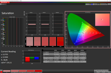 Nasycenie koloru (docelowa przestrzeń barw: sRGB; profil: naturalny)