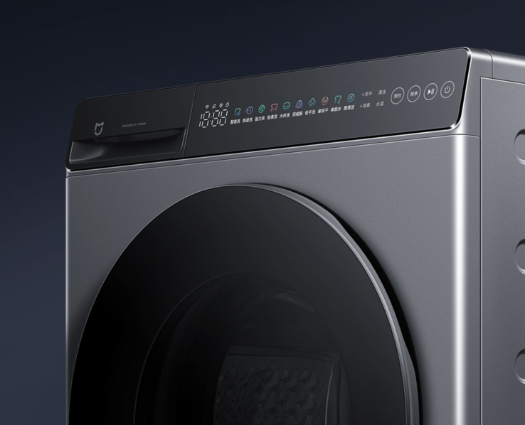 Pralko-suszarka Xiaomi Mijia o pojemności 12 kg posiada dotykowy panel sterowania (na zdjęciu). (Źródło zdjęcia: Xiaomi)