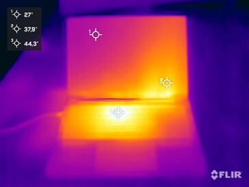 Górna strona podczas testu warunków skrajnych