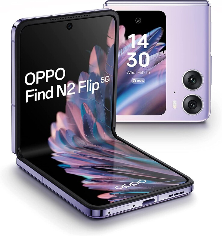 Możliwe, że OnePlus zaczerpnie wskazówki projektowe z Oppo Find N2 Flip (na zdjęciu), gdyż obaj producenci są własnością tej samej korporacji. (Image via Oppo)