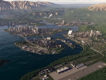 Widok z góry Cities Skylines 2 (źródło obrazu: Steam)