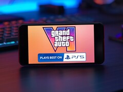 Kampania marketingowa gry GTA 6 na PS5 wyświetlona na smartfonie