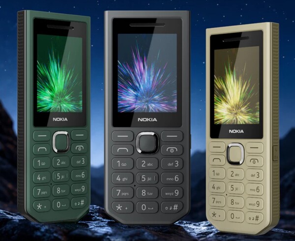 Powerbank Nokia 300 w kolorach zielonym, czarnym i złotym.