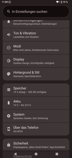 Recenzja Sony Xperia 1 VIII: Interfejs użytkownika systemu Android