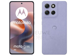 Moto G86 jest nieco odejściem od Moto G85 pod względem wzornictwa. (Źródło zdjęcia: via Nieuwe Mobiel)