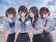 Grafika promocyjna gry „Blue Reflection Quartet”.