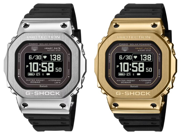 Zegarki Casio G-Shock GMH5600-1 (po lewej) i GMH5600-9 (po prawej)
