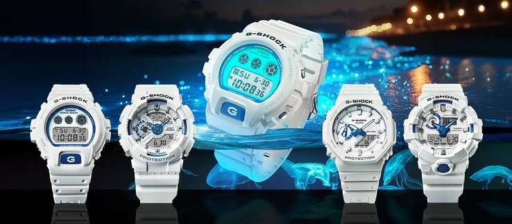Od lewej do prawej: DW-6900HDS-7, GA-110HDS-7A, GA-2100HDS-7A i GA-700HDS-7A. (Źródło zdjęcia: Casio)