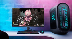 Alienware AW2724DM ma konfigurowalne oświetlenie AlienFX. (Źródło obrazu: Dell)