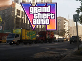 Baner gry GTA 6 przedstawiający ruch uliczny w Vice City