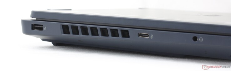 Po lewej: USB-A (5 Gbit/s), USB-C (10 Gbit/s), słuchawki 3,5 mm