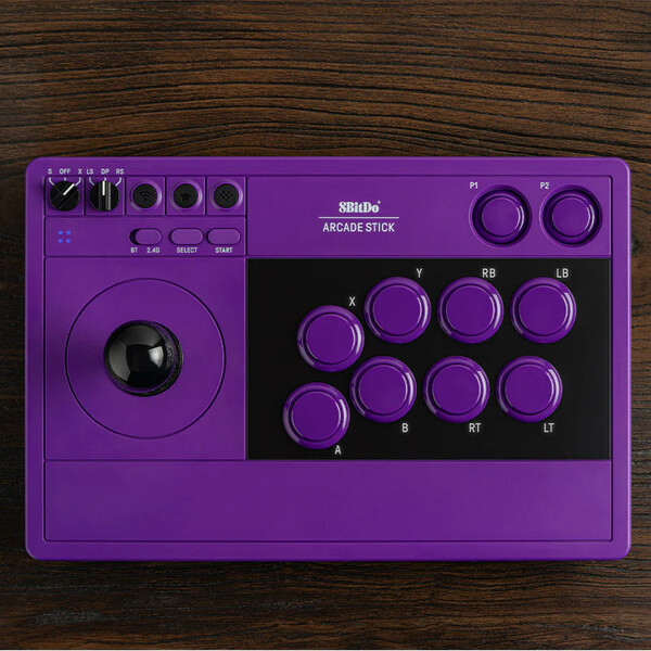 Fioletowy joystick 8BitDo Arcade Stick jest już dostępny w sprzedaży na Amazon oraz na stronie internetowej 8BitDo.