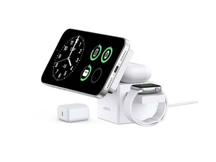 Bezprzewodowa stacja ładująca Anker MagGo (3 w 1 Cube). (Źródło zdjęcia: Anker)