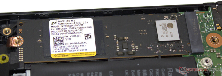 Dysk SSD PCIe 4 służy jako dysk systemowy.