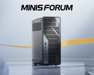 Minisforum MS-02 Ultra od przodu. (Źródło zdjęcia: Minisforum - edytowane)