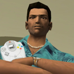 Grand Theft Auto: Vice City jest już dostępne na Sega Dreamcast, nieoficjalnie. (Źródło obrazu: Grand Theft Auto: Vice City i Sega, po zmianach)