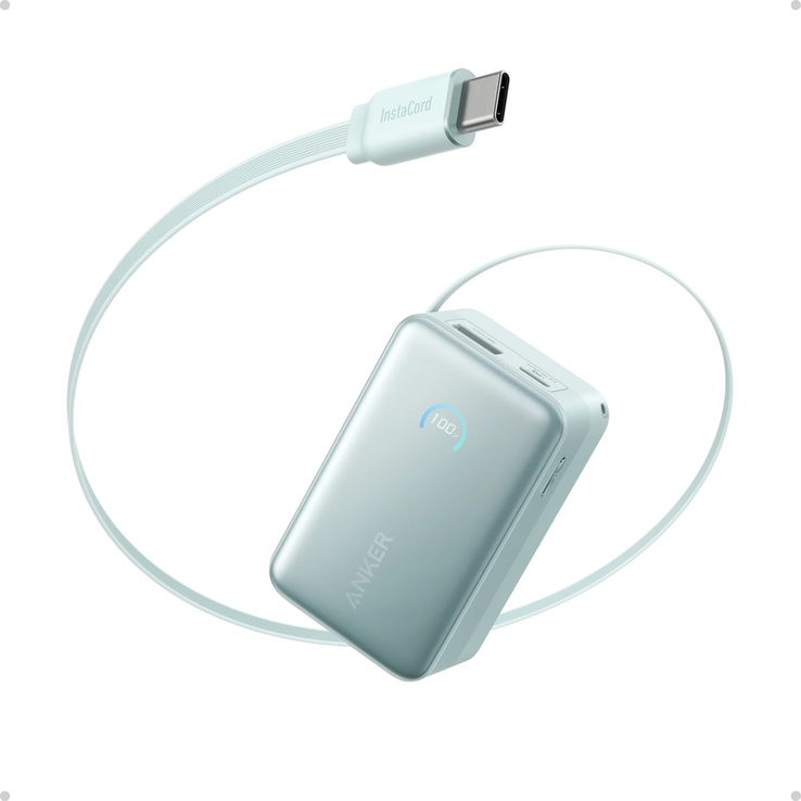 Anker Nano Power Bank (10K, 45W, wbudowany zwijany kabel USB-C). (Źródło zdjęcia: Anker)